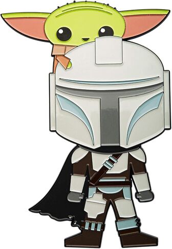 STAR WARS The Mandalorian، The Mysterious Alien Grogu "The Child" المعدني مع المينا 6 مجموعة دبابيس طية صدر السترة تأتي في صندوق مرقم بشكل فردي (حصريًا لأمازون). in Kuwait