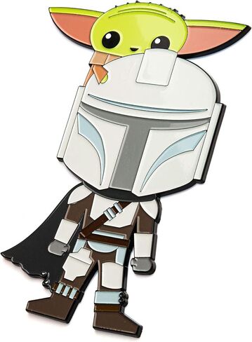 STAR WARS The Mandalorian، The Mysterious Alien Grogu "The Child" المعدني مع المينا 6 مجموعة دبابيس طية صدر السترة تأتي في صندوق مرقم بشكل فردي (حصريًا لأمازون). in Kuwait