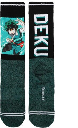 My Hero Academia Anime Cartoon Deku 360 Character Crew Socks in Saudi Arabia