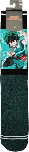 My Hero Academia Anime Cartoon Deku 360 Character Crew Socks in Saudi Arabia