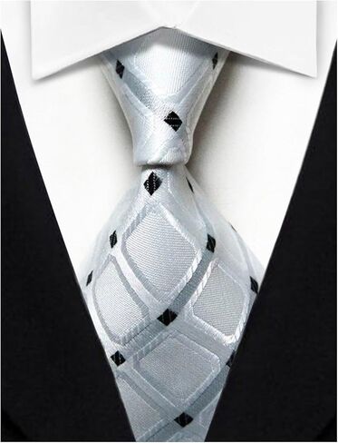 Wehug Lot 10 PCS Men's Ties 100% Silk Tie Woven Slim Necktie Jacquard Neck Ties Classic Ties in Kuwait