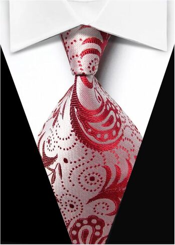 Wehug Lot 10 PCS Men's Ties 100% Silk Tie Woven Slim Necktie Jacquard Neck Ties Classic Ties in Kuwait
