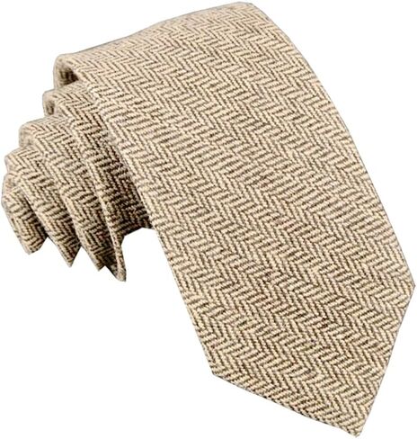 Ceehuteey Men's Suit Necktie Tweed Wool Neckcloth Herringbone Woven Neckwear Scarf in Saudi Arabia