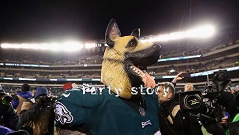 PARTY STORY Super Bowl Underdog German Shepherd Dog Latex Animal Head Mask For Halloween Novelty Costume in Kuwait