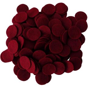 Playfully Ever After Cardinal Red Craft Felt Circles (2 Inch - 44pc)