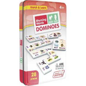 Junior Learning Rhyming Word Dominoes Educational Action Games, Multi, Model: JL490