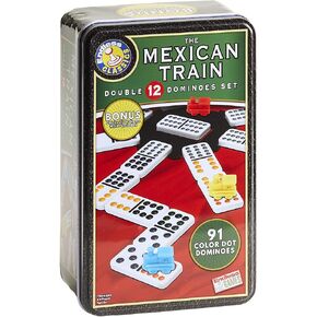 The Mexican Train Dominoes - 91 Color Dot Double 12 Dominoes in Kuwait
