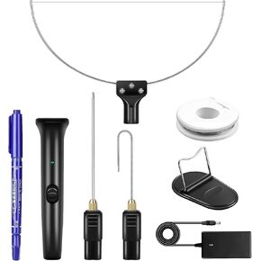 3 in 1 Foam Cutter, GOCHANGE Electric Cutting Machine Pen Tools Kit, 100-240V /18W Styrofoam Cutting Pen with Electronic Voltage Transformer Adaptor For Foam Cutting, Holes Digging, Details Handling
