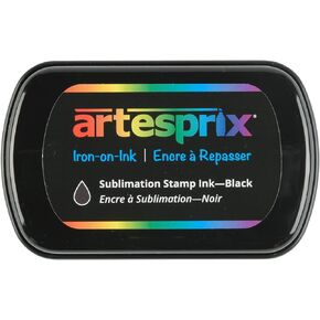 Artesprix Iron-on-Ink Stamp Pad for Sublimation Painting & Drawing, Black