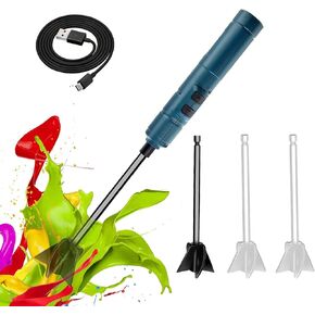 Epoxy Mixer Resin Mixer, Mixer for Resin, Rechargeable Electric Handheld Epoxy Mixer for Minimizing Bubbles, Resin Stirrer for Epoxy, Resin, Epoxy Resin Mixer Pro(Included 4 Pcs Paddles) in Saudi Arabia