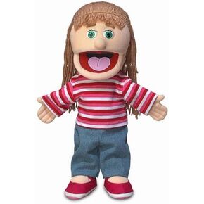 14" Emily, Peach Girl, Hand Puppet in Saudi Arabia