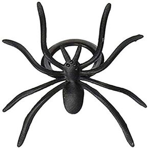 Oasis Supply Black Spider Ring Cupcake Topper, 144