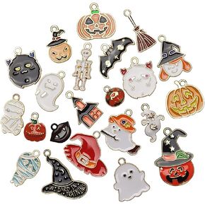 Chenkou Craft 46pcs Wholesale Mix Alloy Christmas Pendants Charms Bracelet Necklace Jewelry Findings Christmas Tree Bear Sock Jingle Bell Snowman Snowflake Claus House Garland