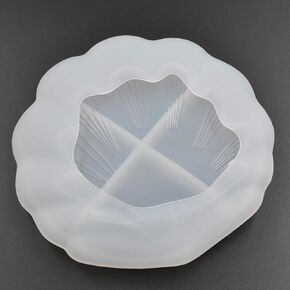 Diameter 6.5 Inch Plate Epoxy Mold Resin Plate Making Silicone Mold, 0.78" Depth