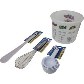 Perfect Craft Caster's Set of 6 Measuring & Mixing Buckets for Perfect Cast, Plaster and Mold Making Materials