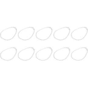 HARFINGTON Ball Bead Chains, 4.72" 36Pcs Pull Chain Extension with Matching Connectors for Key Chains Tags Craft Projects Jewelry Making, Red