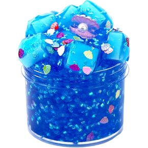 أحدث مجموعة سلايم مقرمشة من شل، طقم سلايم شفاف للمحيط الأزرق مع بصيص للفتيات، هدايا عيد ميلاد للحفلات المدرسية للفتيات والفتيان، لعبة فائقة النعومة وغير لزجة لتخفيف التوتر (7 أونصة). in Kuwait