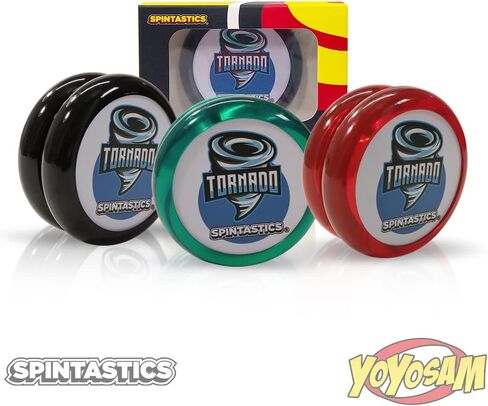 Tornado - Looping Yo-Yo, Classic Shape, Ball-Bearing Axle, Designed by World Yo-Yo Champion, (Black2) in Kuwait