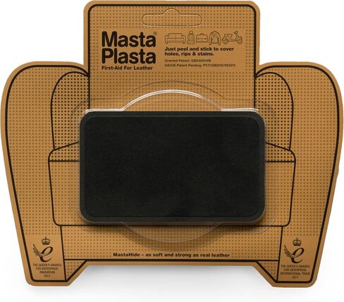 MastaPlasta - Self Adhesive Suede Leather Repair Patch - Brown, 8" x 4" - Leather Patch Tape for Sofas, Car Seat, Bags, and Furniture Upholstery in Kuwait