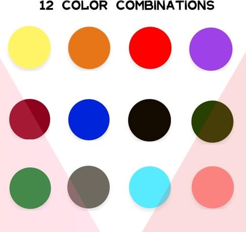 مسحوق صبغ بالربط، عبوة من 12 لون نابض بالحياة قابلة لاعادة التعبئة لصبغ القماش اللامع الدائم، لوازم حفلات مصبوغة بالربط مناسبة للاطفال والكبار (12 × 5 غرام) in Kuwait