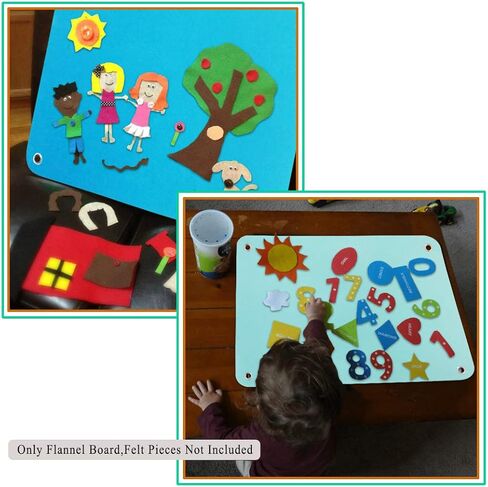 لوحة من الفلانيل للأطفال الصغار في مرحلة ما قبل المدرسة حيث يشعر الأطفال بأنشطة الأنشطة ومجموعات اللعب وهدايا عيد الميلاد المعلقة على الحائط (أخضر) in Kuwait