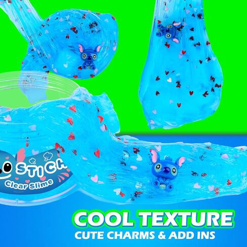 3 Pack Christmas Clear Slime Kit with Jelly Cubes and Cute Star Xmas Tree Charm Add Ins, Premade Holiday Crunchy Crystal Slime for Girls Boys, Kids Slime Party Favors Stocking Stuffers in Kuwait