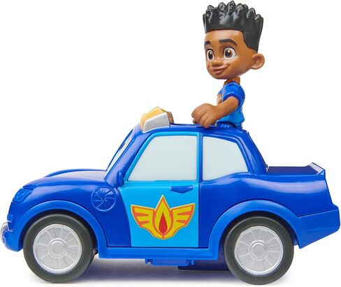 Disney Junior Firebuds, Jayden and Piston, Action Figure and Police Car Toy with Interactive Eye Movement, Kids Toys for Boys and Girls Ages 3 and up in Kuwait