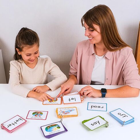 250 Sight Words Flash Cards for Kindergarten with Pictures, Dolch Sight Words Pre-K for Toddlers 3 4 5 6 7 8 Years, High Frequency Words Reading Cards for Kids Ages 4-8, Preschool - Simply Magic in Kuwait