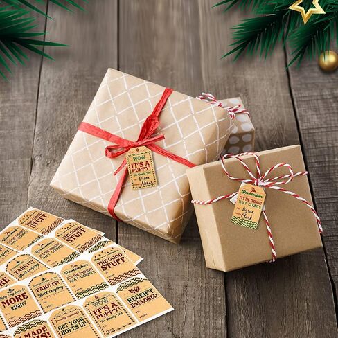 JHMYAR Tags Funny Christmas Kraft Stickers Special Delivery in Saudi Arabia