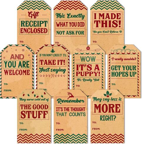 JHMYAR Tags Funny Christmas Kraft Stickers Special Delivery in Saudi Arabia
