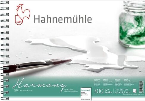 Hahnemuhle Harmony Watercolour Spiral Pad Hot Pressed A4 in Saudi Arabia