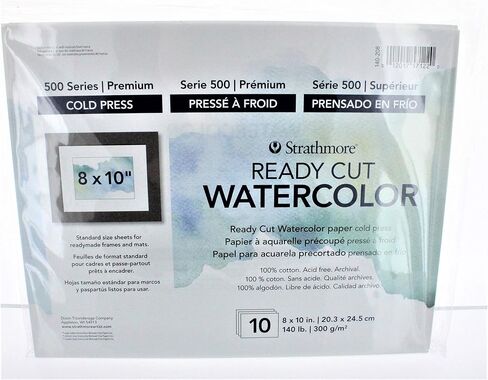 Strathmore Watercolor Paper Pack 8x10-10 Sheets in Saudi Arabia
