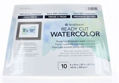 Strathmore Watercolor Paper Pack 8x10-10 Sheets in Saudi Arabia