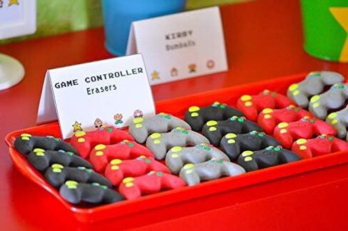 30 قطعة من ألعاب الفيديو من Weimaro لتزيين الكعك والكب كيك وزينة الكعك مثالية لحفلات ألعاب الأطفال، مستلزمات حفلات أعياد الميلاد in Kuwait