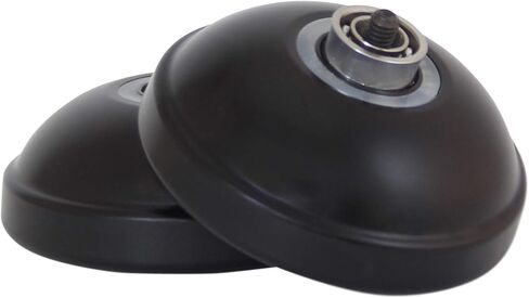 يويو كينج يويو معدني احترافي غير مستجيب للتحكم في الطحن مع محمل حرف C عريض وخيط متضمن (اسود) in Kuwait