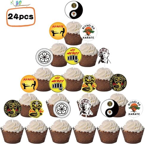 مجموعة أغطية الكب كيك من 25 قطعة من Haooryx الكاراتيه التايكوندو in Kuwait
