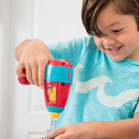 Educational Insights Design & Drill Power Drill, Compatible with Design & Drill Sets, Real Working, Kid-Friendly Toy Drill, Brand New Look in Saudi Arabia