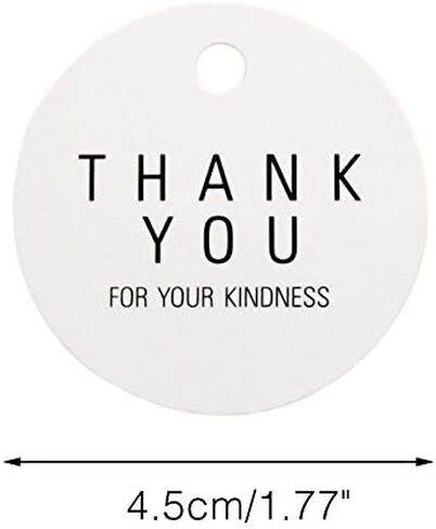 G2PLUS Thank You for Celebrating with Us Tags, 2.2'' Original Design Kraft Paper Gift Tag,100 PCS Thank You Present Tags with String for Gift Wrap,Wedding,Baby Shower, Holiday Party Favor (Brown) in Kuwait