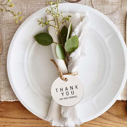 G2PLUS Thank You for Celebrating with Us Tags, 2.2'' Original Design Kraft Paper Gift Tag,100 PCS Thank You Present Tags with String for Gift Wrap,Wedding,Baby Shower, Holiday Party Favor (Brown) in Kuwait