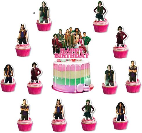 25 قطعة من لوازم حفلات اعياد الميلاد بنمط الزومبي 3، زينة كب كيك لحفلات اعياد الميلاد للاطفال وهدايا حفلات اعياد الميلاد in Kuwait