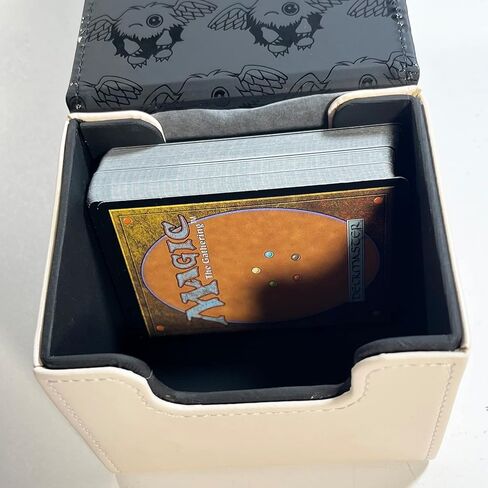 صندوق تجميع بطاقات التداول المغناطيسي من BlackLotos، صندوق تجميع بطاقات التداول المغناطيسي يناسب أكثر من 100 بطاقة YGO مزدوجة الأكمام للبطاقات القابلة للجمع، صندوق بطاقات اللعب (أرجواني) in Kuwait