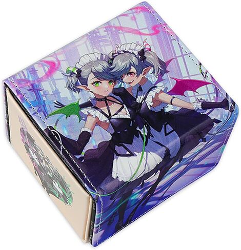 صندوق تجميع بطاقات التداول المغناطيسي من BlackLotos، صندوق تجميع بطاقات التداول المغناطيسي يناسب أكثر من 100 بطاقة YGO مزدوجة الأكمام للبطاقات القابلة للجمع، صندوق بطاقات اللعب (أرجواني) in Kuwait