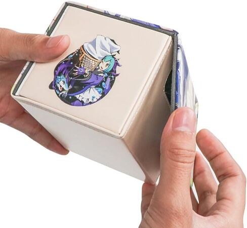 صندوق تجميع بطاقات التداول المغناطيسي من BlackLotos، صندوق تجميع بطاقات التداول المغناطيسي يناسب أكثر من 100 بطاقة YGO مزدوجة الأكمام للبطاقات القابلة للجمع، صندوق بطاقات اللعب (أرجواني) in Kuwait