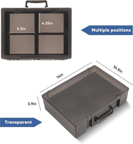 حافظة بطاقات من آر إتش كوم متوافقة مع بي جي إس إيه إف جي إس إيه إف جي إس للتداول الرياضي المتدرجة 80 بطاقة، صندوق تخزين بطاقات بألواح مقاومة للماء مع إسفنج ممتص للصدمات in Kuwait