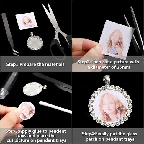 30 قطعة من حجر الراين على شكل حافة قلادة كابوشون مع حجر الراين الشفاف كابوشون لصنع المجوهرات DIY ، 3 ألوان (الذهب ، فضي ، روز ذهبي), زجاج ميتال in Kuwait