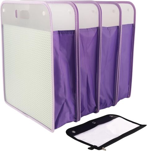 12x12 Paper Storage Organizer,4 Pack Scrapbook Paper/Construction Paper/Vinyl Sheets/A4 Paper/Cutting Mat for Cricut Storage Organizer Craft Supplies in Kuwait