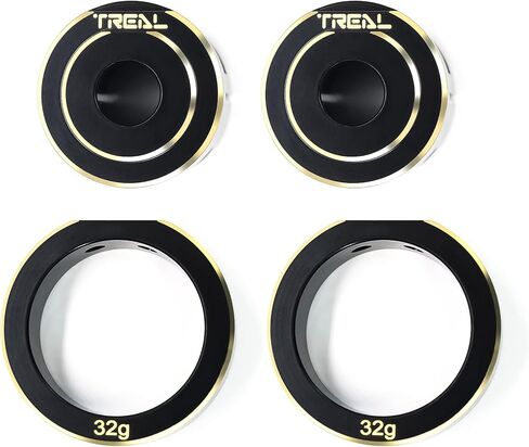 TREAL Brass Rear Axle Counter Weight Upgrades Compatible with 1/10 SCX10 PRO 4WD Kit in Saudi Arabia