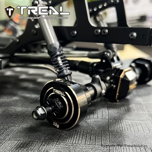 TREAL Brass Rear Axle Counter Weight Upgrades Compatible with 1/10 SCX10 PRO 4WD Kit in Saudi Arabia