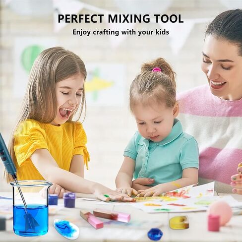Epoxy Mixer Resin Mixer, Mixer for Resin, Rechargeable Electric Handheld Epoxy Mixer for Minimizing Bubbles, Resin Stirrer for Epoxy, Resin, Epoxy Resin Mixer Pro(Included 4 Pcs Paddles) in Saudi Arabia