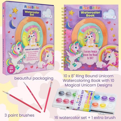 مجموعة ألوان مائية يونيكورن للاطفال in Kuwait